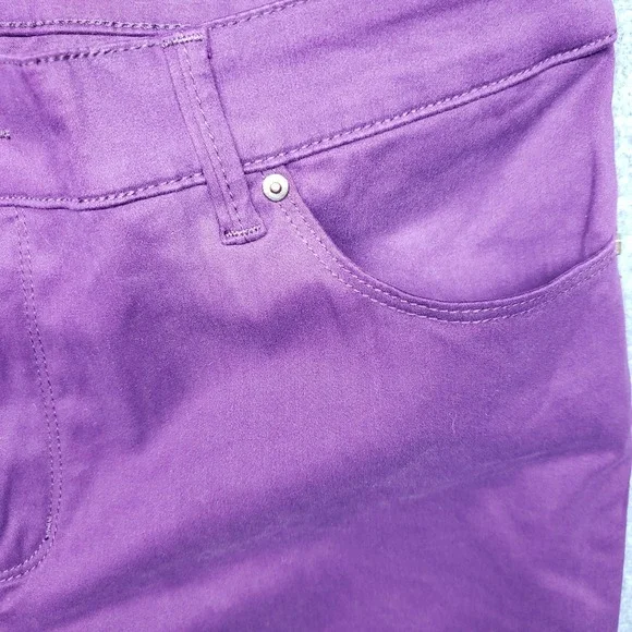 Chicos Jeggings Womens 2.5P Purple Comfort Fit Denim Pants Jeans Casual Stretch - Picture 5 of 16